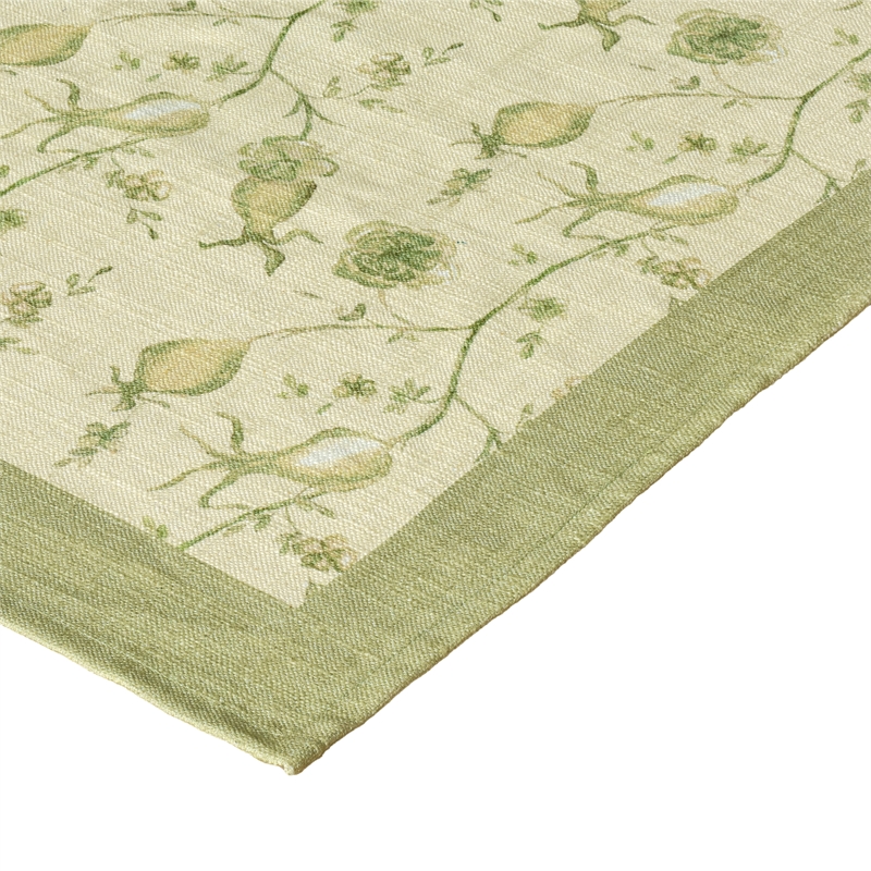 Dolce Olive Green Natural Cotton Table Cloth 70x120