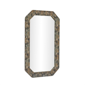 Charlene Jewel Wall Mirror - Watercolor Print