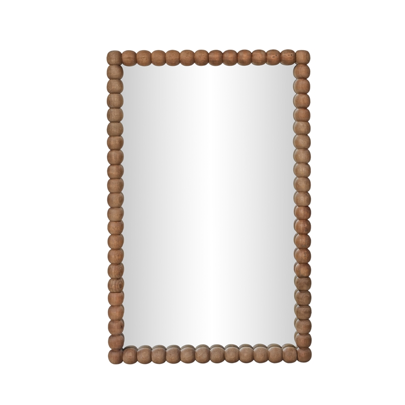 Cheyanne Carved Solid Wood Rectangular Wall Mirror