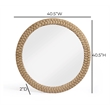 TOV Furniture Midge Rope Round Wall Mirror