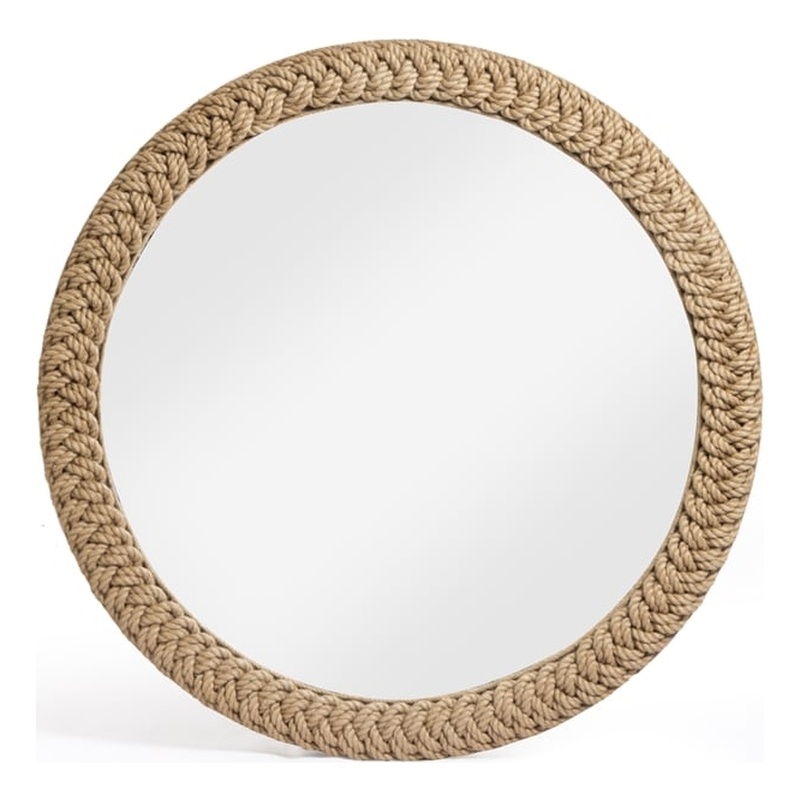 TOV Furniture Midge Rope Round Wall Mirror
