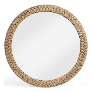 TOV Furniture Midge Rope Round Wall Mirror