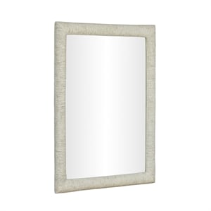 Orpheus Ribbed Faux Stone Fiberglass Rectangular Wall Mirror