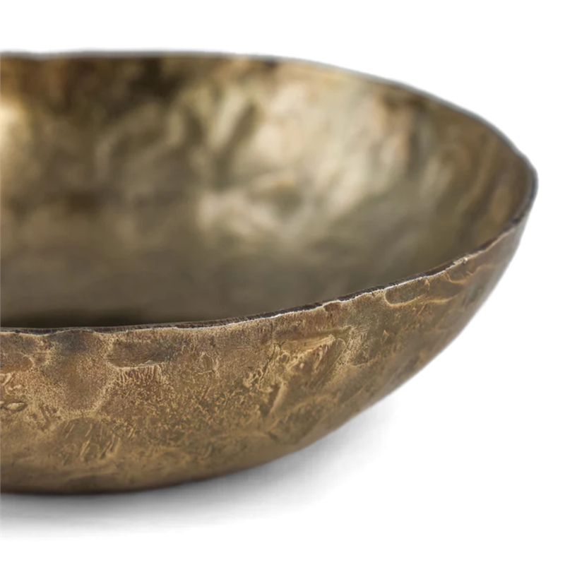 Shah Hammered Iron Catchall Round Bowls - Set of 3