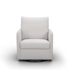 Nancy &quotEasy Clean&quot Light Grey Chenille Nursing Chair