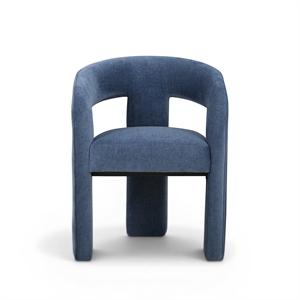 Malone Denim Blue Performance Fabric Dining Chair