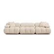 Calliope Cream Performance Velvet Modular Sofa