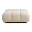 Calliope Cream Performance Velvet Modular Ottoman