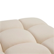 Calliope Cream Performance Velvet Modular Ottoman