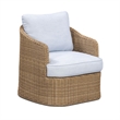 Axel Blue Boucle Outdoor Armchair