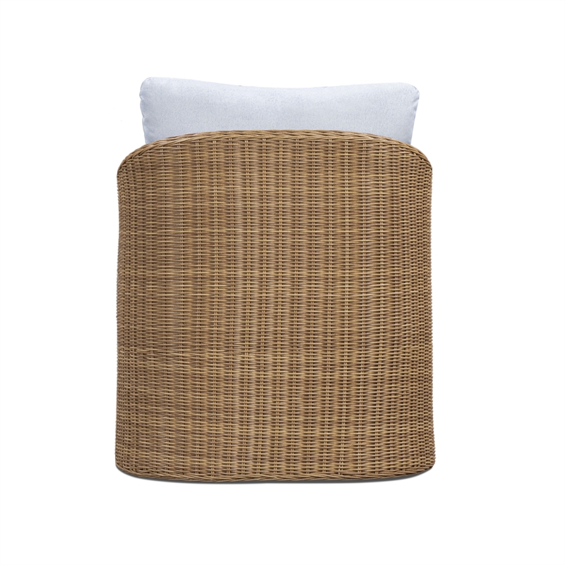 Axel Blue Boucle Outdoor Armchair