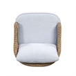 Axel Blue Boucle Outdoor Armchair