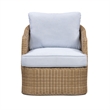 Axel Blue Boucle Outdoor Armchair