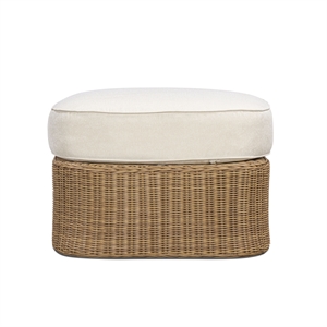 Axel Cream Boucle Outdoor Ottoman