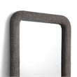 Heidi Oversized Upholstered Floor Mirror in Espresso Textured Fabric