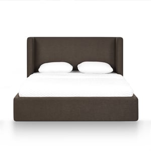 Harmony Chocolate Brown Performance Chenille Queen Bed