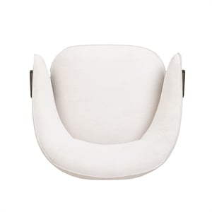Madison Chalk Performance Linen Chenille Swivel Accent Chair
