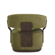 Madison Dark Green Performance Vegan Mohair Swivel Accent Chair