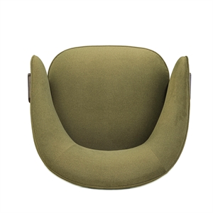 Madison Dark Green Performance Vegan Mohair Swivel Accent Chair