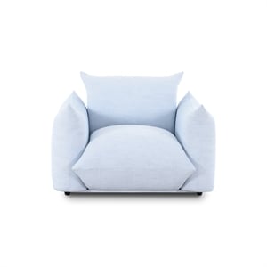Saint Tropez Light Blue Performance Petite Boucle Outdoor Armchair