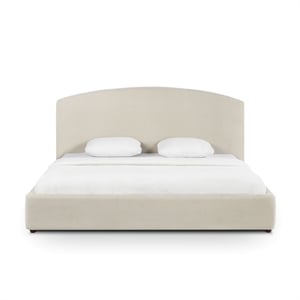 Leah Cream Performance Chenille King Bed