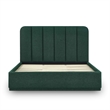 Parker Forest Green Chenille King Bed
