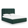 Parker Forest Green Chenille King Bed
