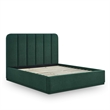 Parker Forest Green Chenille King Bed