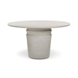 Margot Light Grey Faux Plaster Round 54