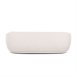Misty Cream Textured Knubby Fabric Sofa