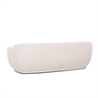 Misty Cream Textured Knubby Fabric Sofa