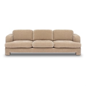 Halsey Tan Textured Fabric Sofa