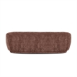 Misty Chocolate Brown Textured Knubby Fabric Sofa