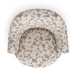 Skyla Beige Floral Jacquard Swivel Accent Chair