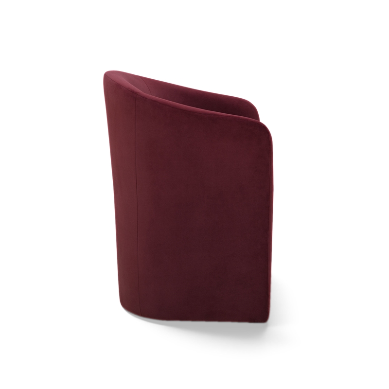 Seraphina Berry Red Performance Velvet Dining Chair