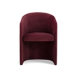 Seraphina Berry Red Performance Velvet Dining Chair