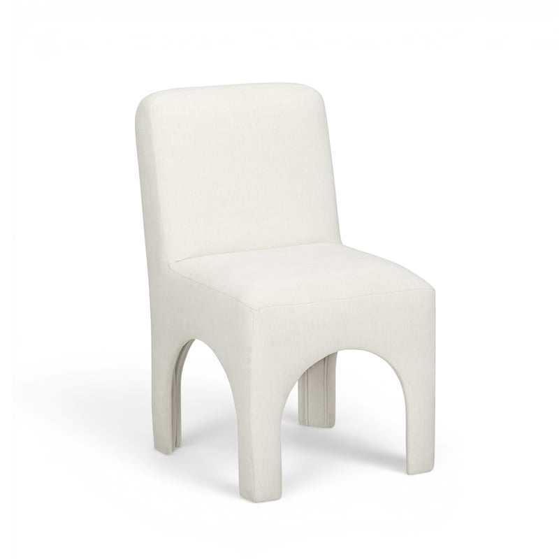 Tomlin Cream Performance Chenille Dining Chair