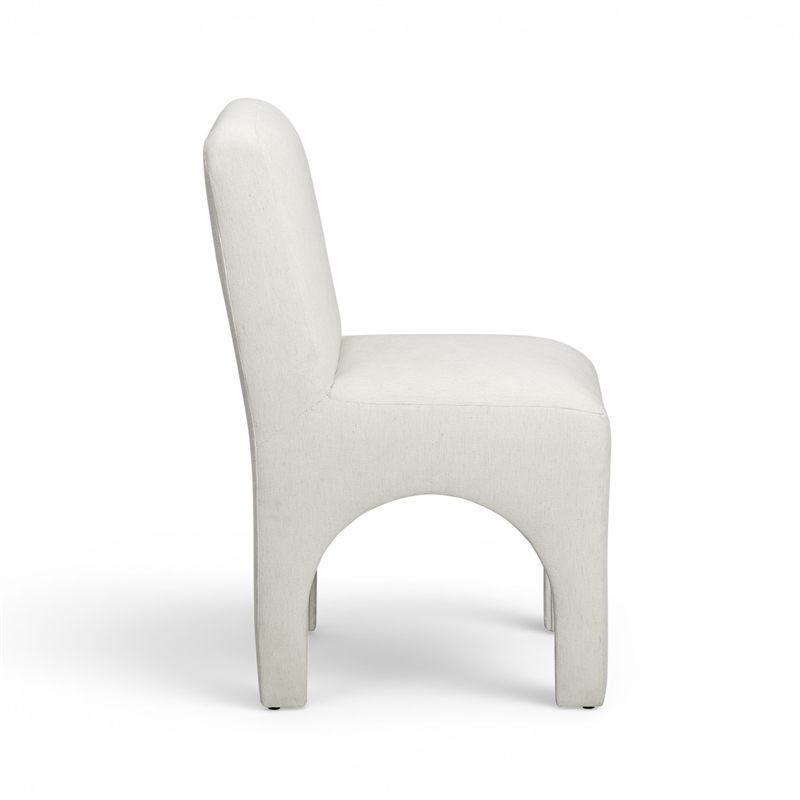 Tomlin Cream Performance Chenille Dining Chair