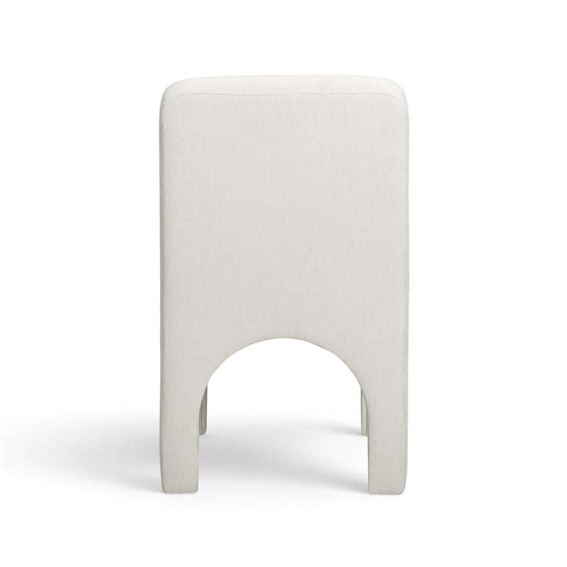 Tomlin Cream Performance Chenille Dining Chair