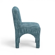 Tomlin Teal Knubby Performance Fabric Dining Chair