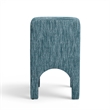 Tomlin Teal Knubby Performance Fabric Dining Chair