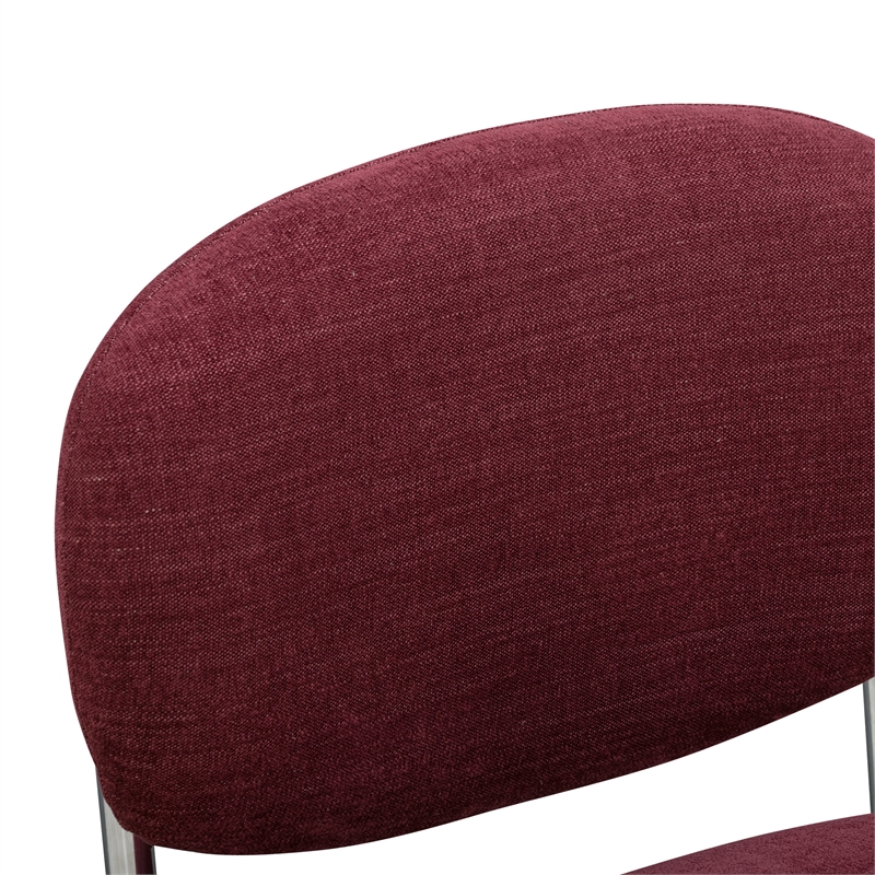 Becky Merlot Performance Chenille Chair