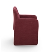 Crawley Performance Linen Chenille Dining Chair in Wine