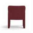 Crawley Performance Linen Chenille Dining Chair in Wine