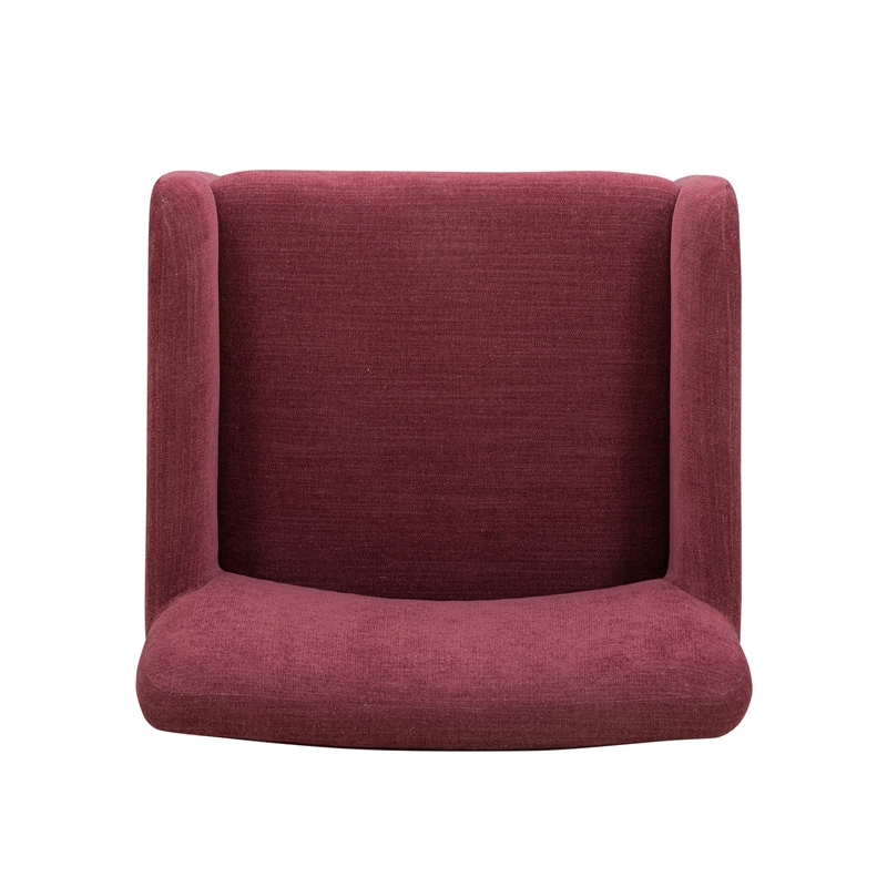 Crawley Performance Linen Chenille Dining Chair in Wine