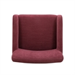 Crawley Performance Linen Chenille Dining Chair in Wine