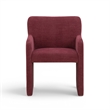Crawley Performance Linen Chenille Dining Chair in Wine