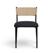 Celine Black Performance Boucle Dining Chair - Set of 2