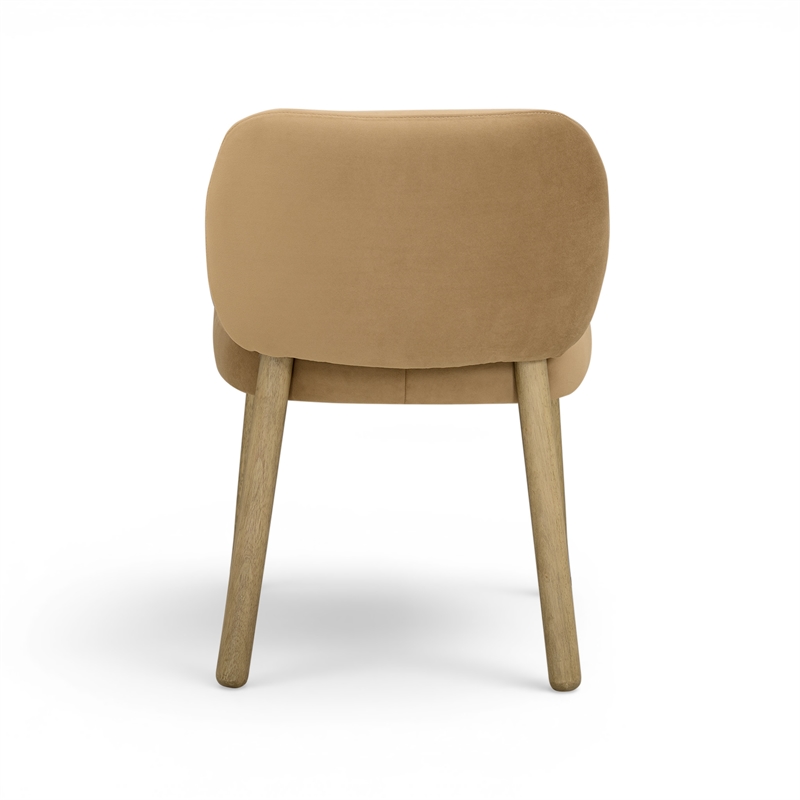Foxy Camel Performance Velvet Dining Chair