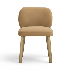 Foxy Camel Performance Velvet Dining Chair
